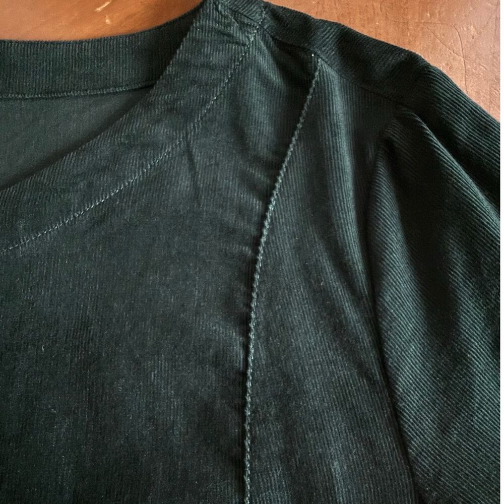 Seasalt Cornwall Tunic Cotton Corduroy Pine Green 3/4 Sleeves US 12 Cottagecore - Picture 8 of 11